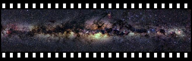 Milky Way filmstrip